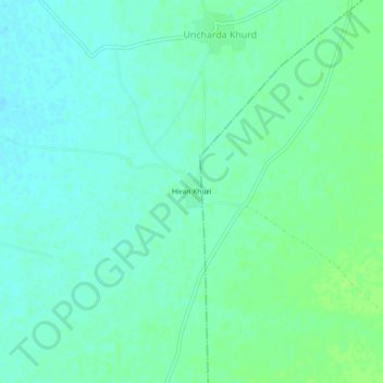 Hiran Khuri topographic map, elevation, terrain