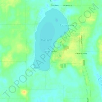 Albion Landing topographic map, elevation, terrain