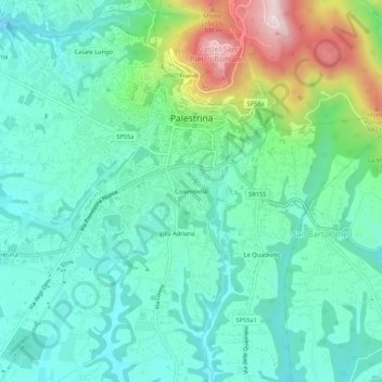 Colombella topographic map, elevation, terrain