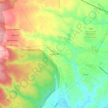 La Colonella topographic map, elevation, terrain