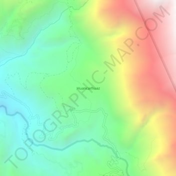 Huancarhuaz topographic map, elevation, terrain