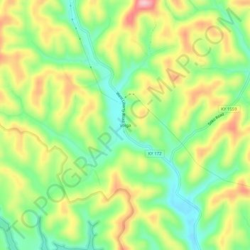 Volga topographic map, elevation, terrain