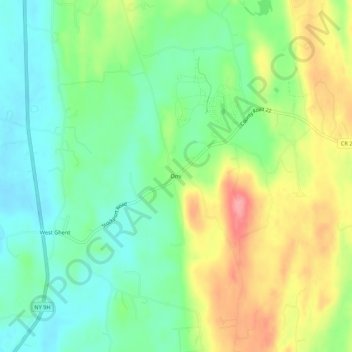 Omi topographic map, elevation, terrain