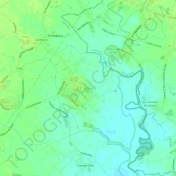Albina topographic map, elevation, terrain