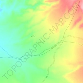القُصيم topographic map, elevation, terrain