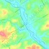 Pocopson topographic map, elevation, terrain