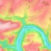 Hastière-Lavaux topographic map, elevation, terrain