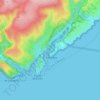 Calanque de Port-Miou topographic map, elevation, terrain