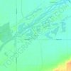 Overland topographic map, elevation, terrain