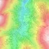 Les Choseaux Ville topographic map, elevation, terrain
