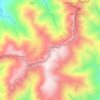 Caliking topographic map, elevation, terrain