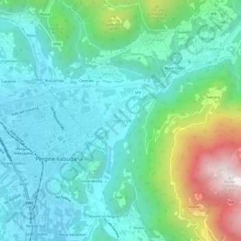 Zivignago topographic map, elevation, terrain