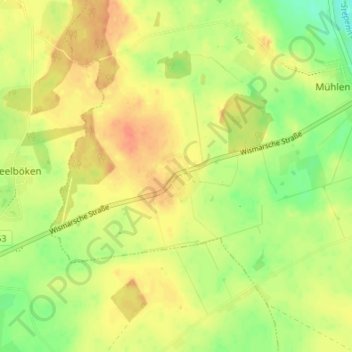 Goddin topographic map, elevation, terrain