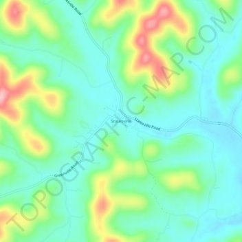 Statesville topographic map, elevation, terrain