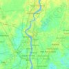 Barrackpore topographic map, elevation, terrain