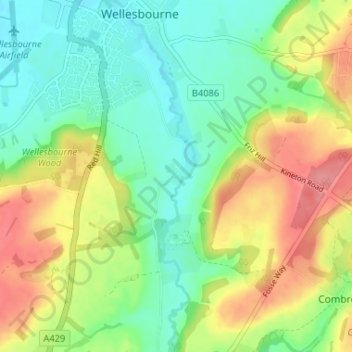 Walton topographic map, elevation, terrain