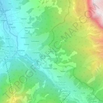 Rüdeferia topographic map, elevation, terrain