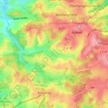 Neuemühle topographic map, elevation, terrain