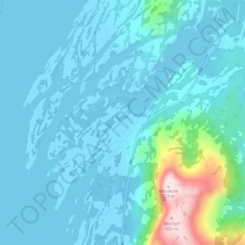 Mo topographic map, elevation, terrain