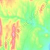 Toro Muerto topographic map, elevation, terrain