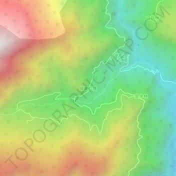 Rongthangjurpam topographic map, elevation, terrain