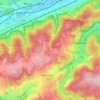 In der Aske topographic map, elevation, terrain