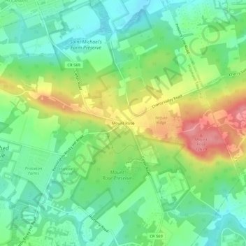 Mount Rose topographic map, elevation, terrain