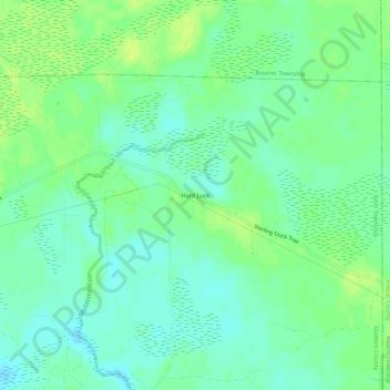 Hard Luck topographic map, elevation, terrain