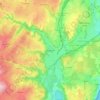 Brignais topographic map, elevation, terrain