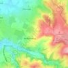 Aubin topographic map, elevation, terrain