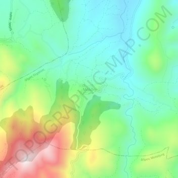 Malthi topographic map, elevation, terrain