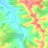 Coucuron topographic map, elevation, terrain
