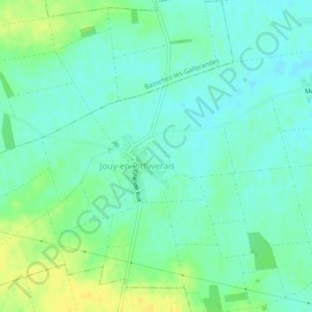 Houches topographic map, elevation, terrain