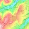 Blackmoorfoot topographic map, elevation, terrain