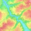 La Roche Etroite topographic map, elevation, terrain