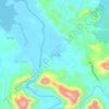 Lanang topographic map, elevation, terrain