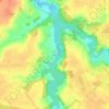 Poissac topographic map, elevation, terrain