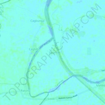Iquin topographic map, elevation, terrain