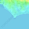 Mousterlin topographic map, elevation, terrain