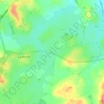 Bagber topographic map, elevation, terrain