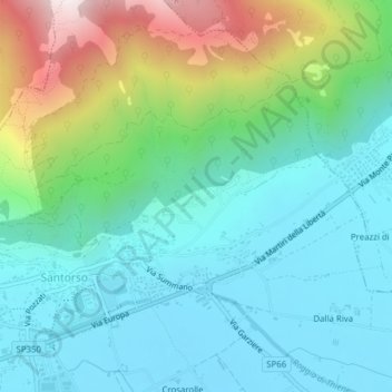 Località Campastrini topographic map, elevation, terrain
