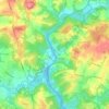Glencoe topographic map, elevation, terrain
