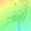Lake Hood topographic map, elevation, terrain