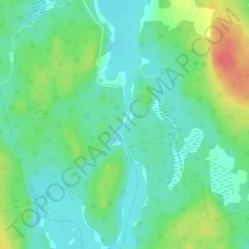 Loon Lake Channel topographic map, elevation, terrain
