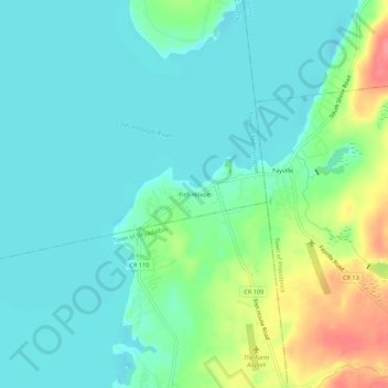 Fish House topographic map, elevation, terrain