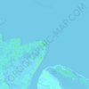 Punta Cruz topographic map, elevation, terrain