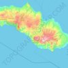 Kecamatan Tabundung topographic map, elevation, terrain