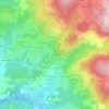 Le Crouhet topographic map, elevation, terrain