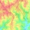Brookwood topographic map, elevation, terrain