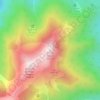 Pic de Cagire topographic map, elevation, terrain